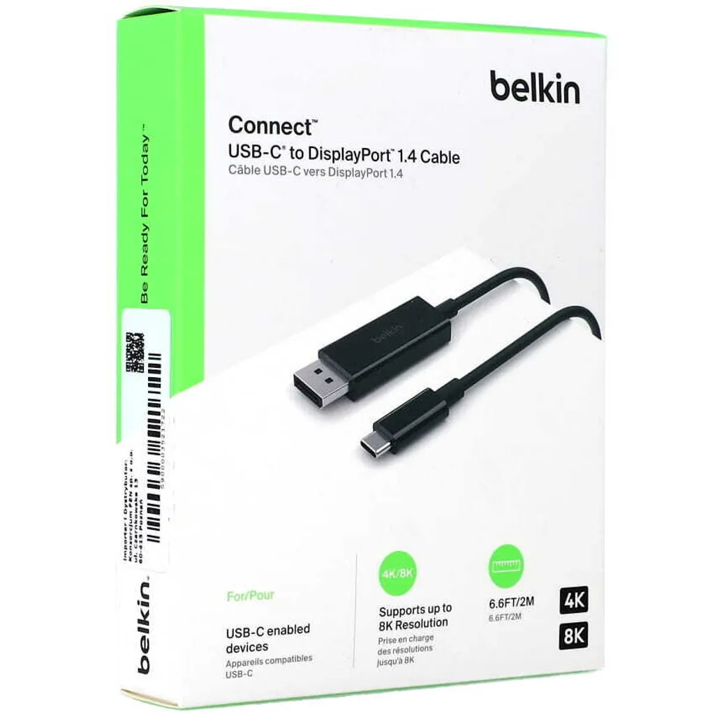 Belkin Câble USB-C vers DisplayPort 1,4m AVC014bt2MBK Noir Haute Qualité - 9