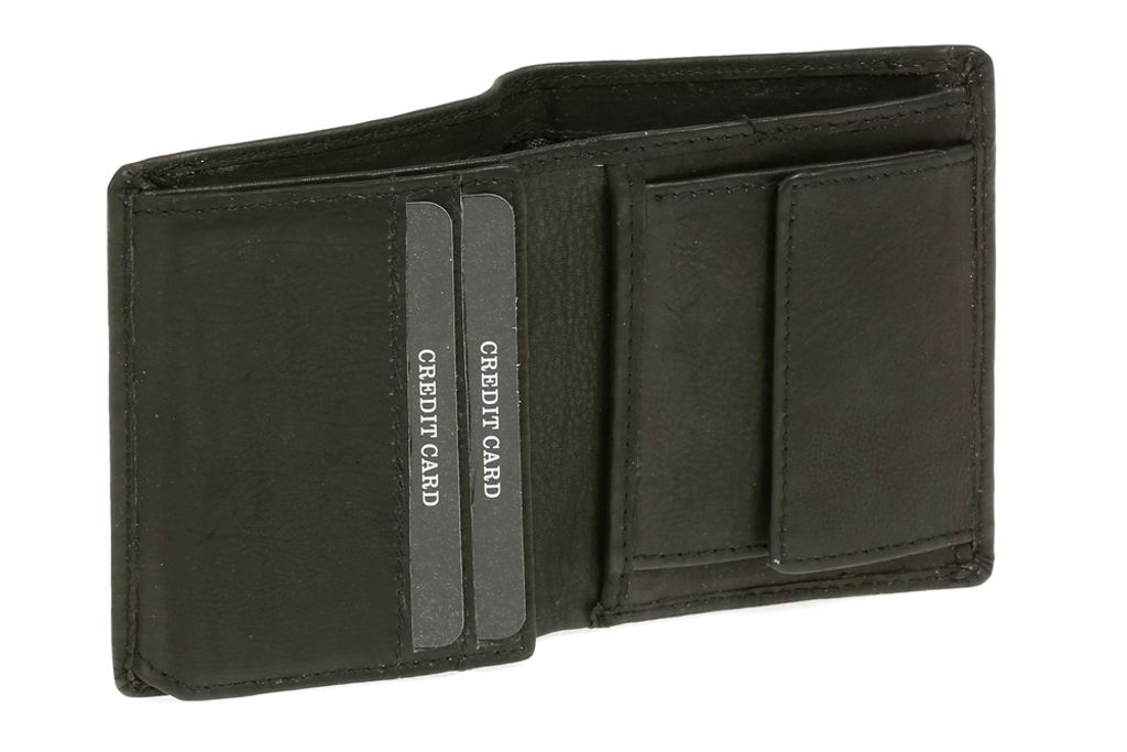 LEAS Damen und Herren klassische Minikombigeldbörse extra Produktbild 