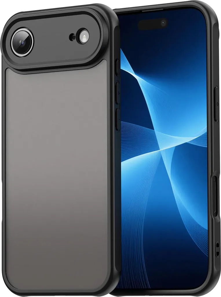 Custodia iPhone Air Phonesta AirFrost Nero Opaco - Cover Semi-Trasparente