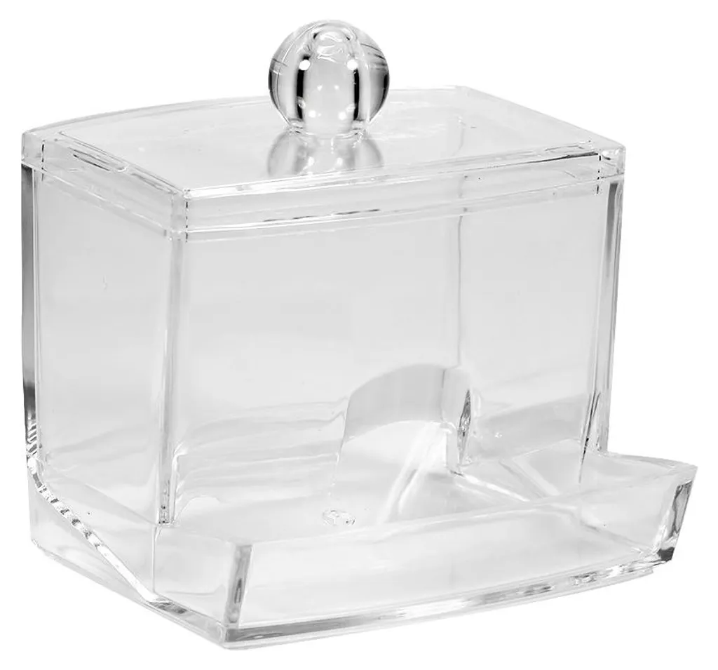 Porte-cosmétiques et boîte de rangement pour coton en acrylique cristal