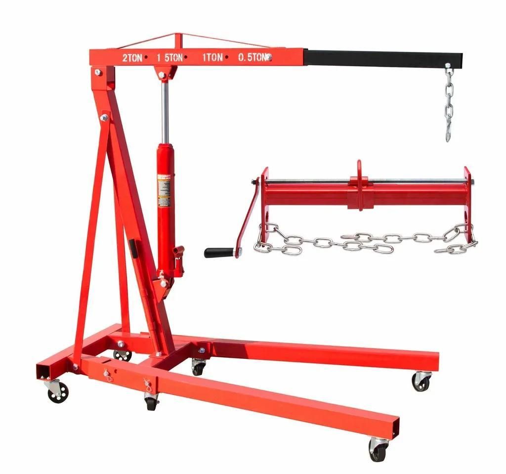 2000 KG Werkstattkran Kran Motorheber klappbar 2 t + Balancierer Motorheber