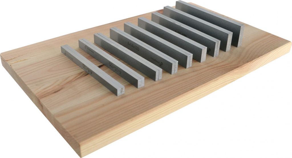 PAULIMOT Parallelunterlagen-Set 18-teilig Länge 120 mm, Breite 4 mm