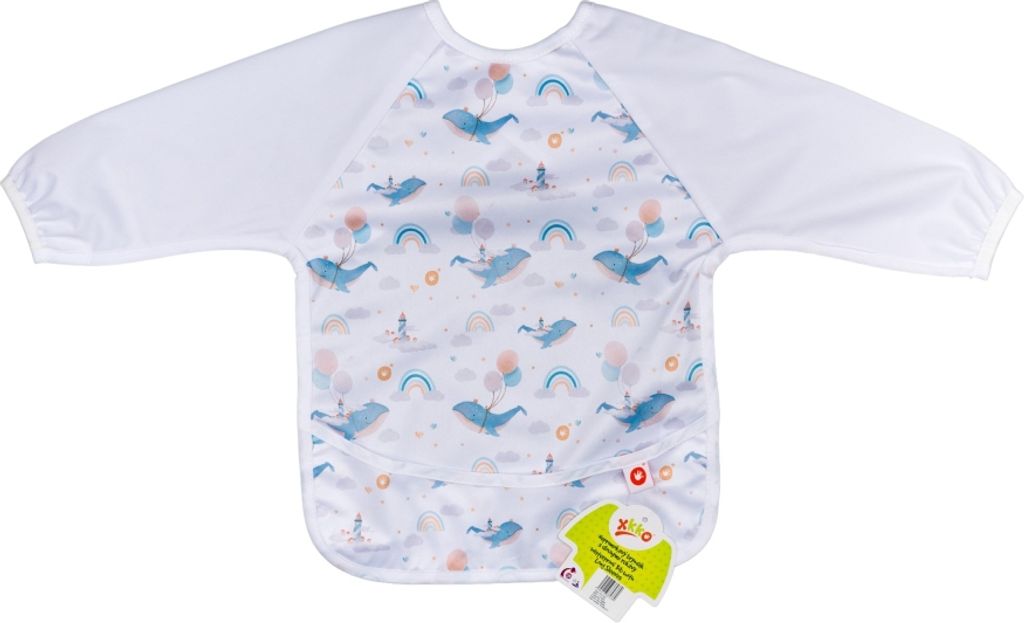 Lätzchen mit Ärmeln XKKO - Sky Whale