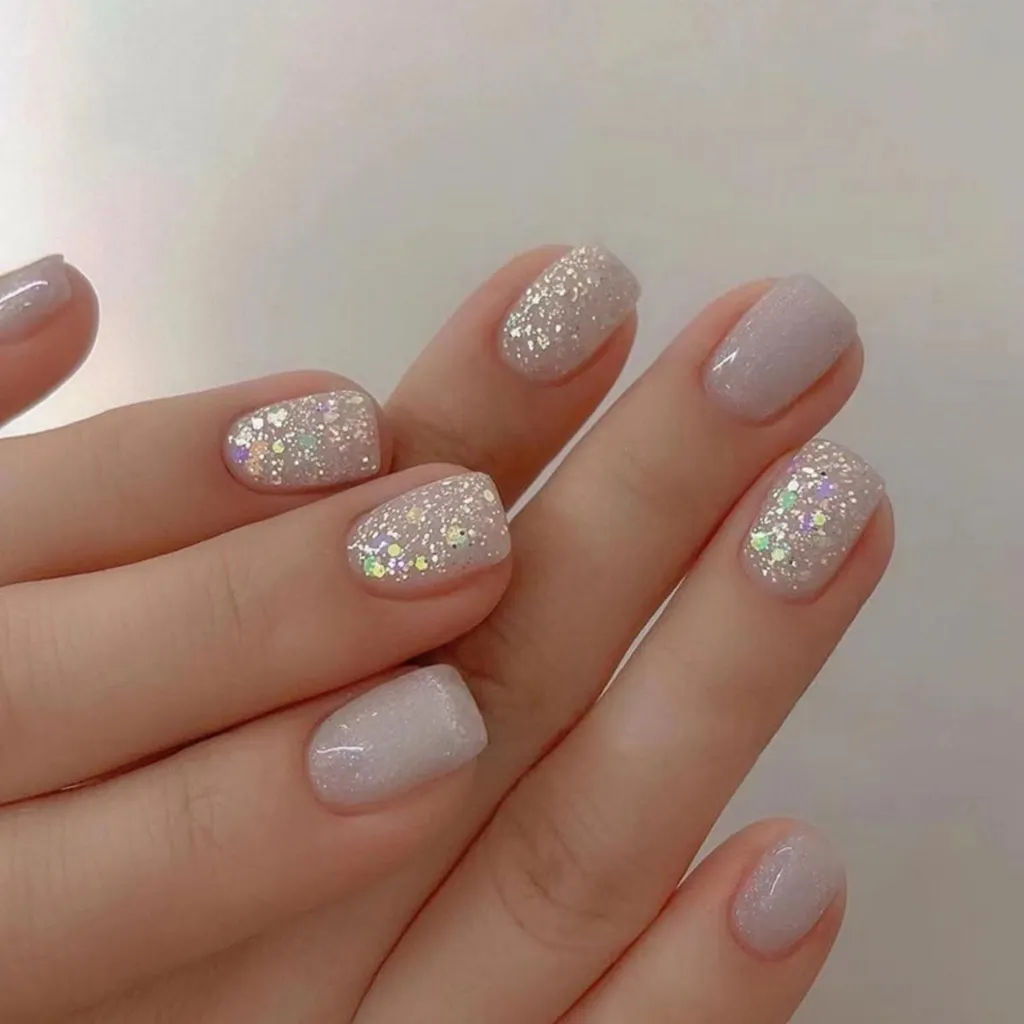 Faux Ongles de Soirée Blanc Lait - Press on Nails Carrés Prêts à Poser