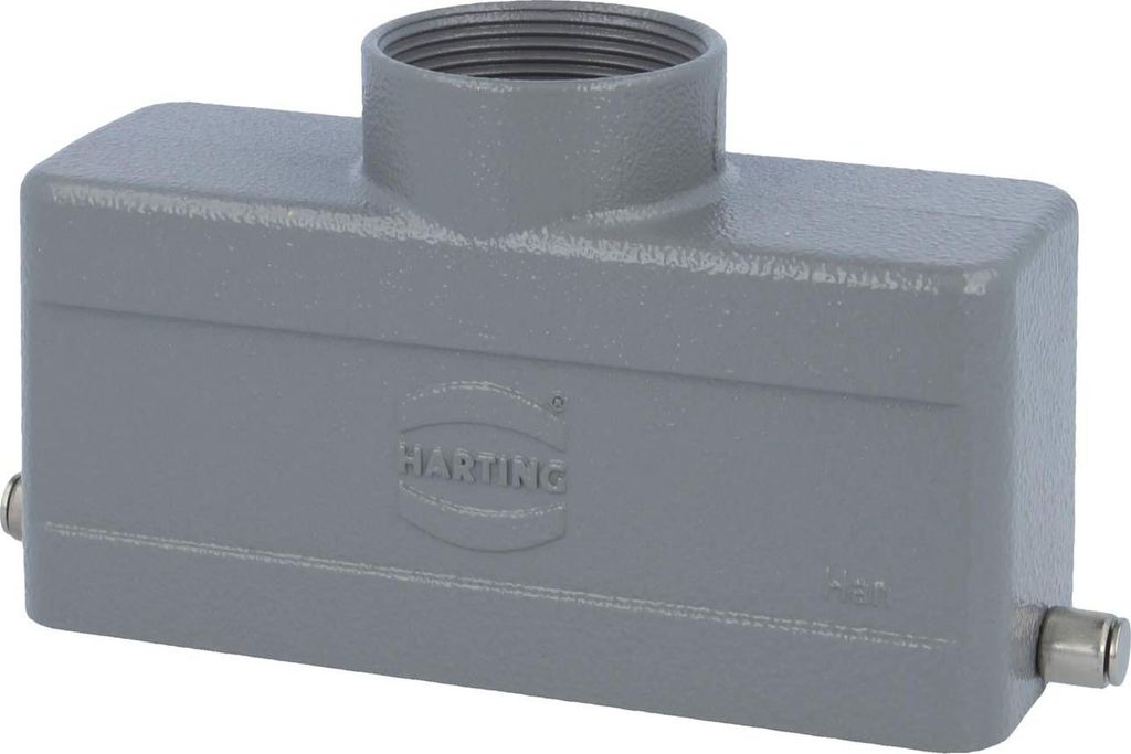 HARTING Han 24B Tüllengehäuse niedrig, 1xPG29 gerader Kabelabgang, für 1 Bügel (am Unterteil) Verschraubung PG29