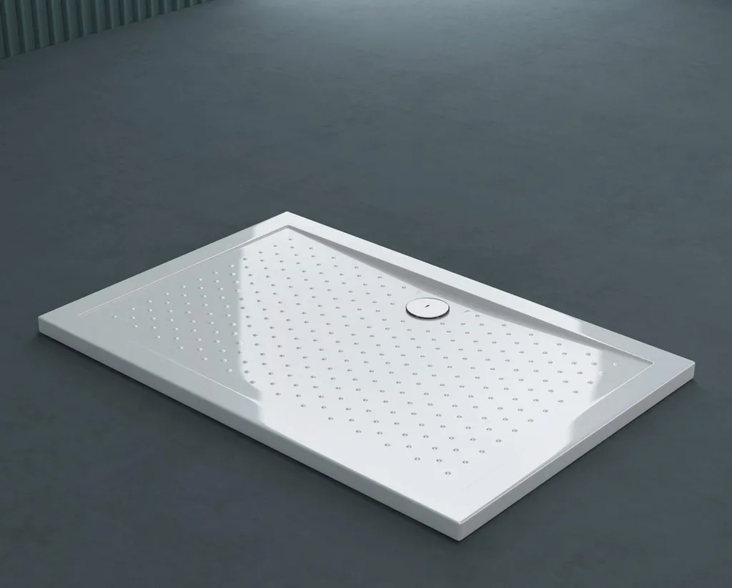 Piatto Doccia 80x90x4 doporro Lucia02AR Sicurezza Antiscivolo Acrilico