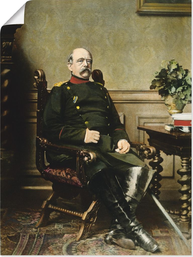 ARTland Poster Otto von Bismarck I Größe: 45x60 cm