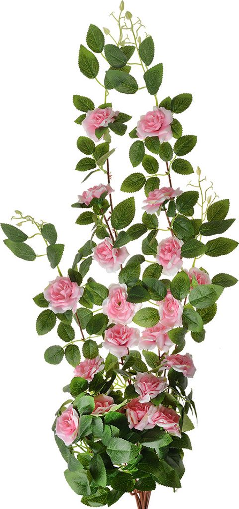 Fiore artificiale Clayre & Eef 87 cm Rosa Verde Plastica Immagine del prodotto 
