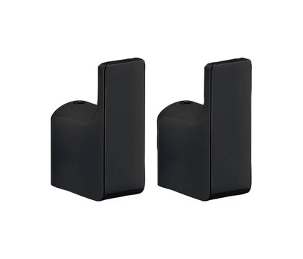 Set 2 Ganci Gedy Pirenei Nero Opaco - L'Arte del Bagno Italiano