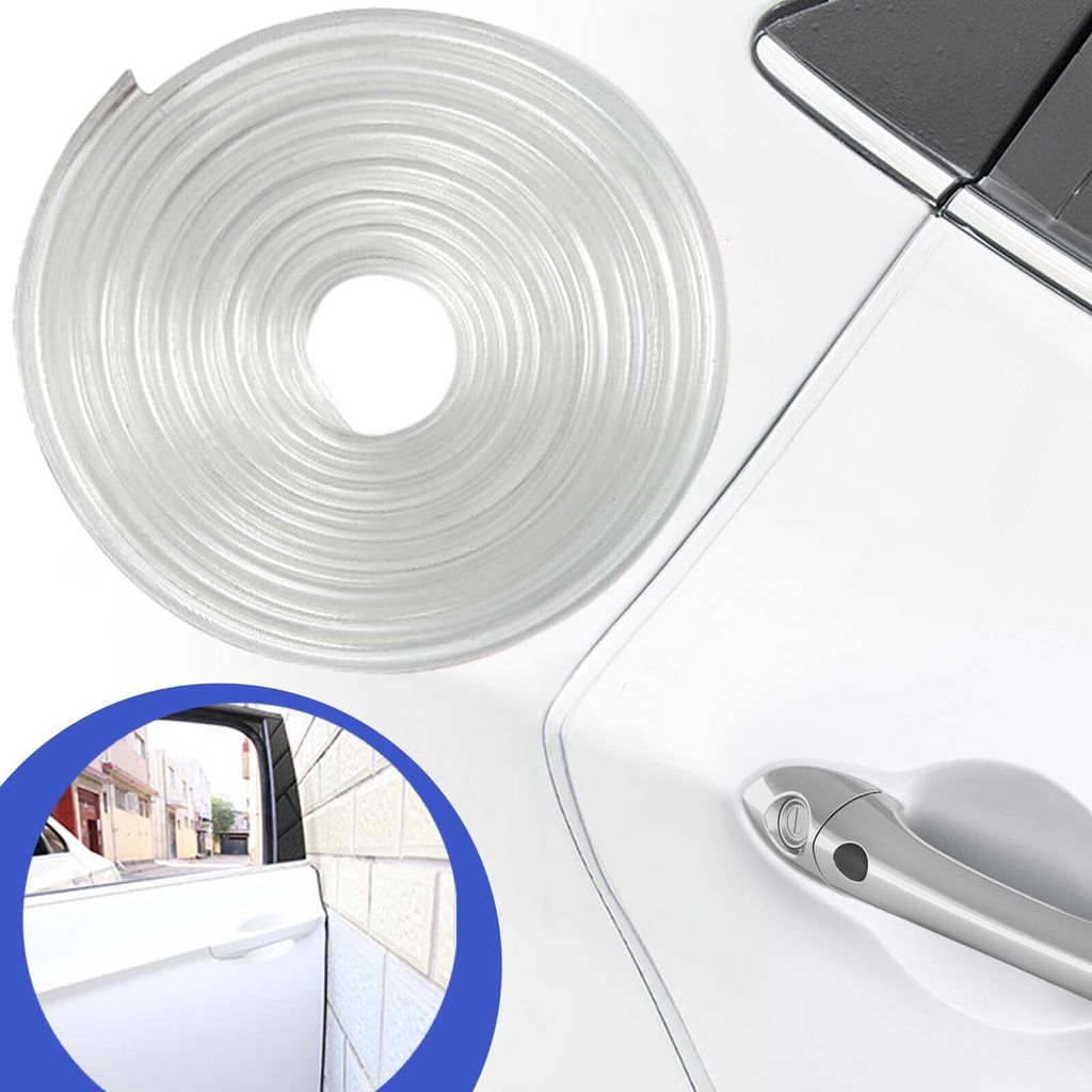 2m Auto Türkantenschutz U Form Profil Zier Leiste Schoner 2 Meter Transparent