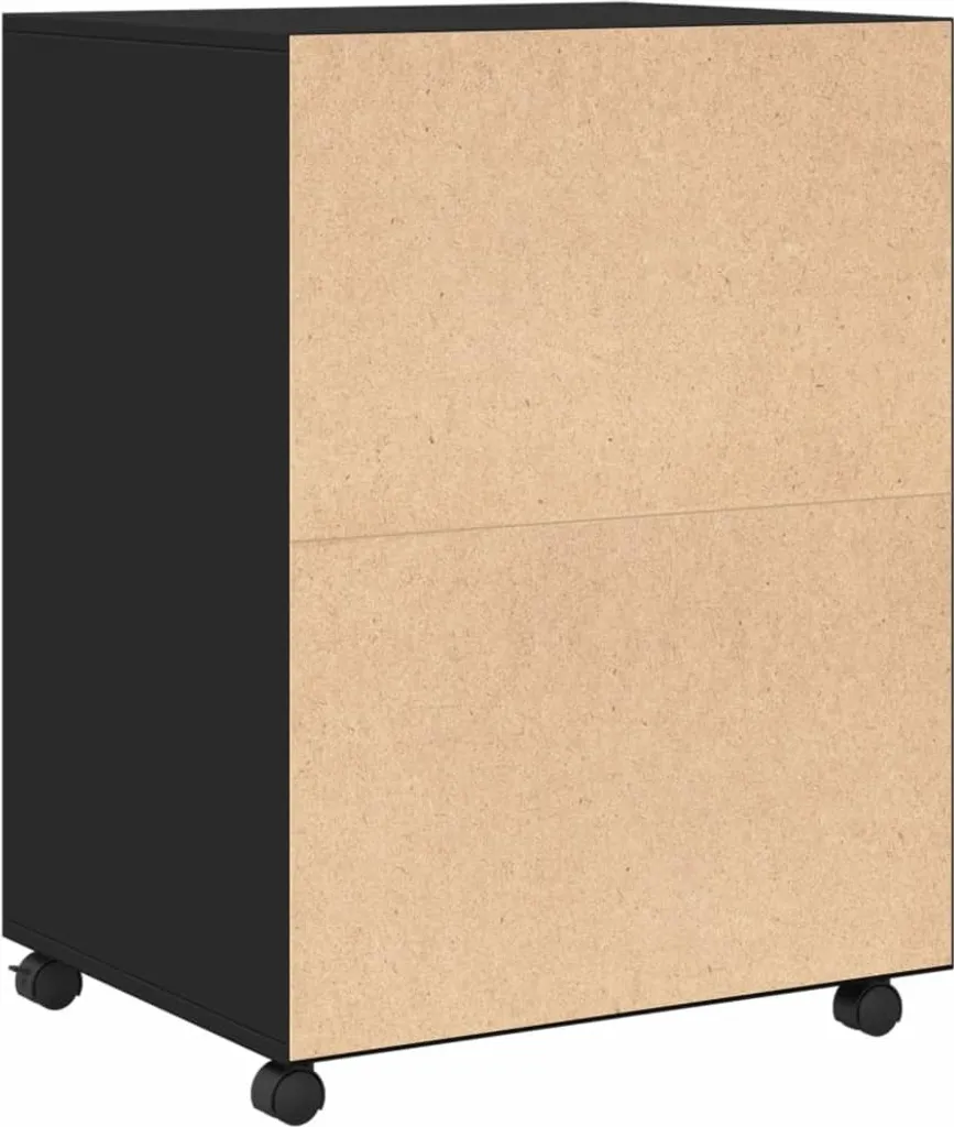 vidaXL Mobiletto con Ruote Nero 60x48x81 cm - Archiviazione Smart Ufficio - 6