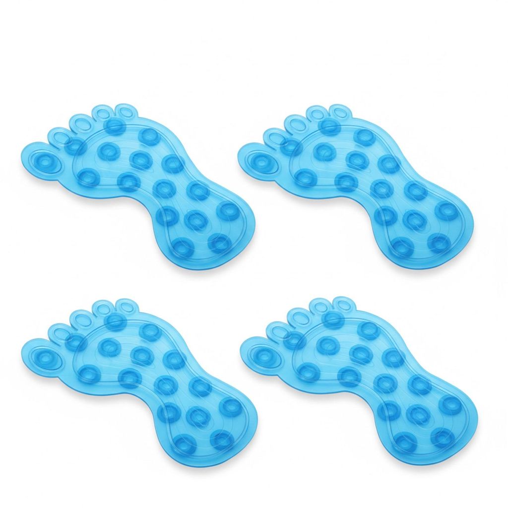 4x Anti-Rutsch Pads für Dusche & Badewanne Rutschfeste Duschpads mit Saugnäpfen Badematte Duschmatte