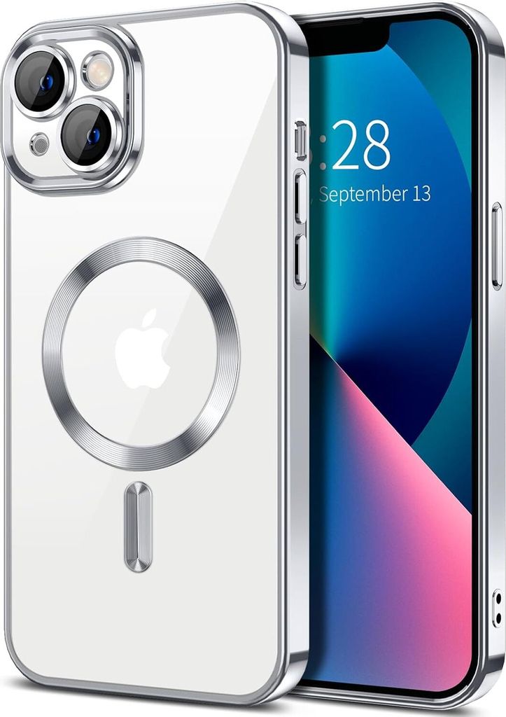 Coque magnétique transparente pour iPhone 13, compatible Image du produit 