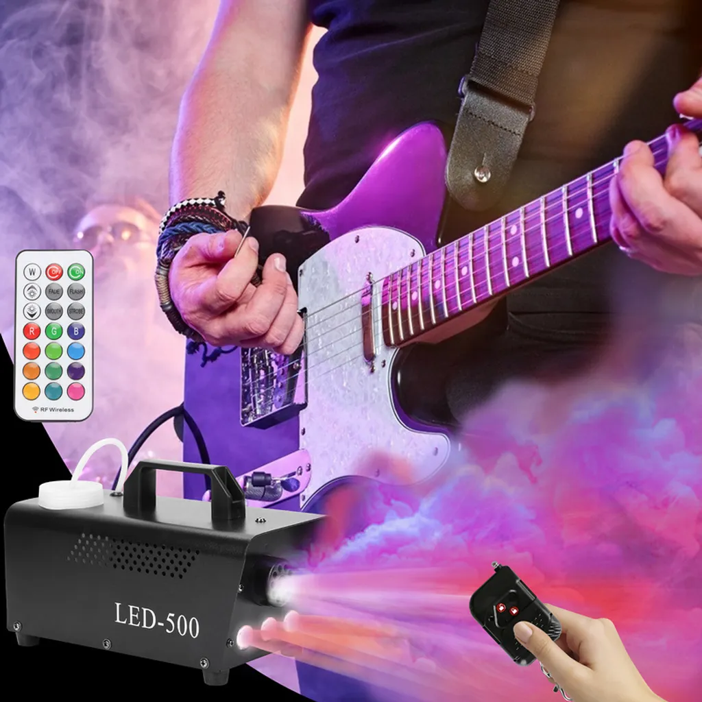 Machine à Fumée LED RGB avec Télécommande pour Effets de Scène Pro