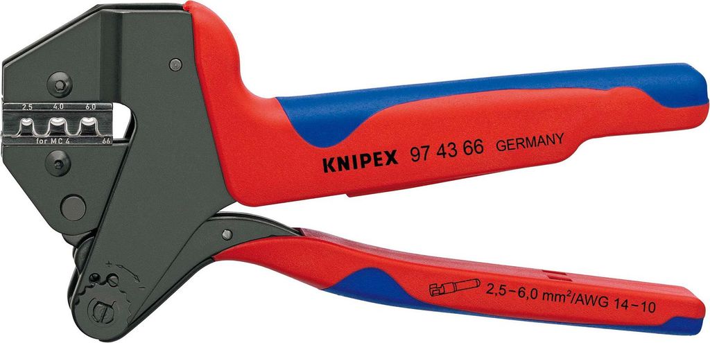 Knipex 97 43 66, Crimpwerkzeug, 6 mm