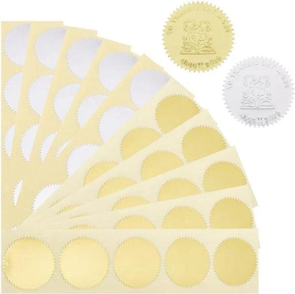 Autocollants label Gouden Zegel pour emballage professionnel - 200 pcs