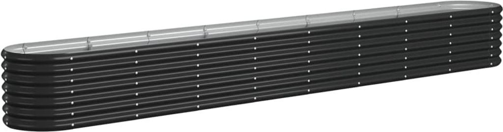 vidaXL Hochbeet Verzinkter Stahl 332x40x36 cm Anthrazit Produktbild 