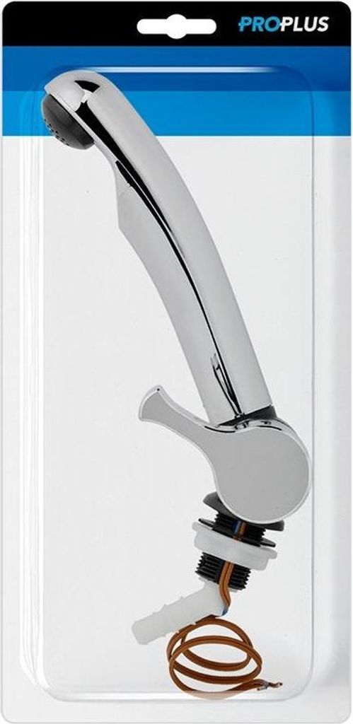 Kaltwasserhahn, 12V, Ø20 mm, Chrom/Schwarz