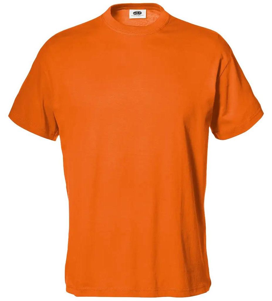 Sir Safety Samba Herren Arbeits-T-Shirt Kurzarm 100% Baumwolle 12 Stück, L, ORANGE