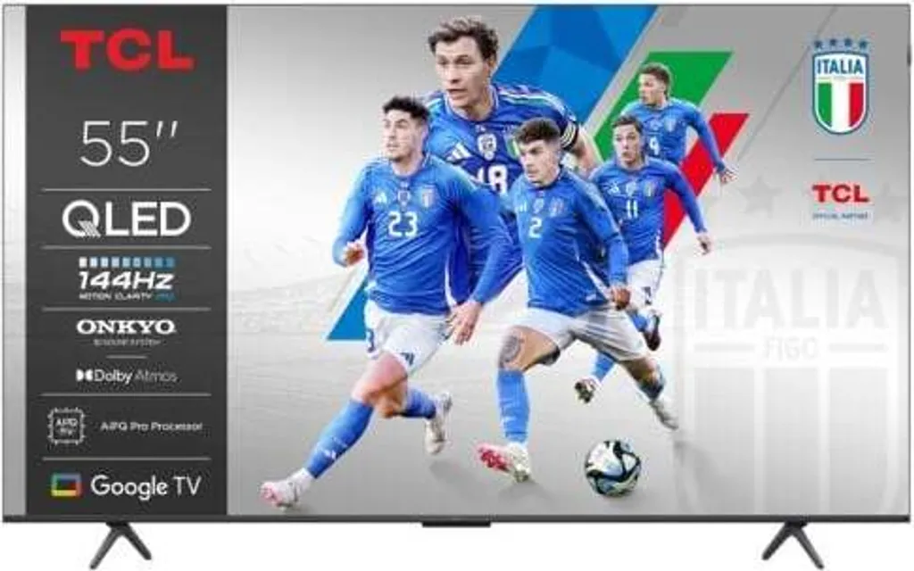 TCL 55P8K TV QLED 55 pouces 4K Ultra HD Google TV avec Son Onkyo