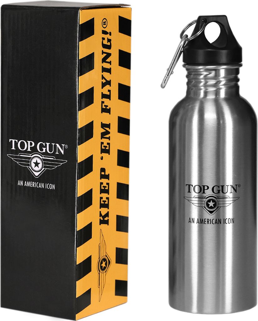 Top Gun Trinkflasche TG22016 Unisex silver Onesize