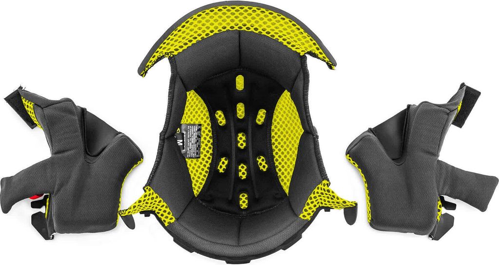 Gelbe ACERBIS Innenauskleidung für den PROFILE 4.0 Helm Größe L