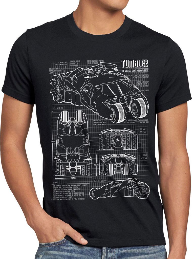 style3 Tumbler Herren T-Shirt blaupause gotham