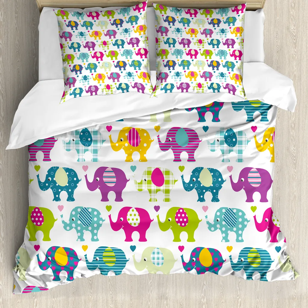 Recensione ABAKUHAUS Elephant Duvet Set 200x200 Antiacaro
