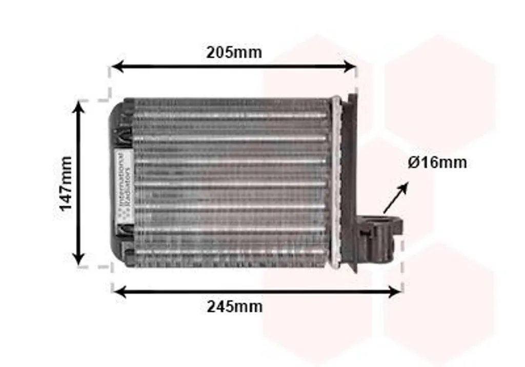 Réparer Fuite Chauffage ROVER 100 : Radiateur VAN WEZEL 02006093 Neuf