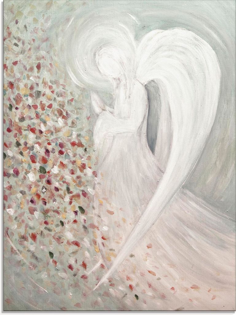 ARTland Glasbild Engelbild I Größe: 45x60 cm