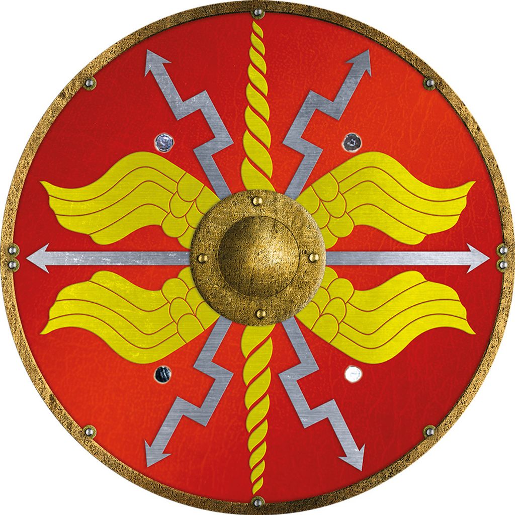 Römerschild rund Produktbild 