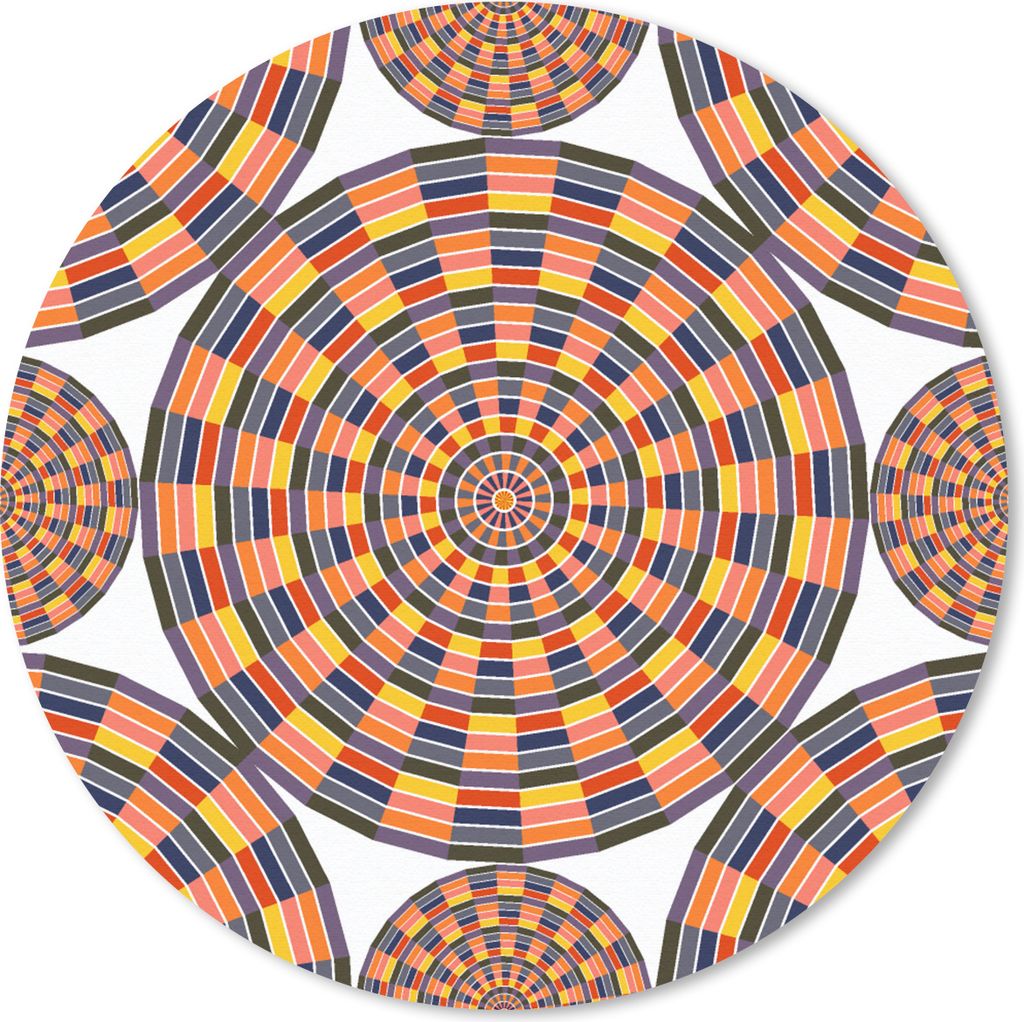 MuchoWow Mauspad Mousepad Mandala - Mexiko - Muster 50x50 cm - Mousepads - Maus Mat - Pad - Mausunterlage - Vinyl