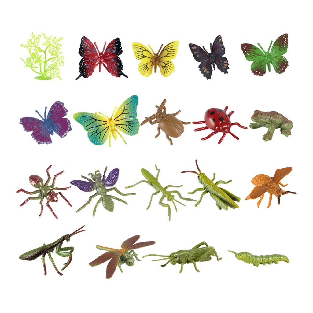 10pcs Kunststoffe Insekten Käfer Modell Tierfigur Spielzeug 