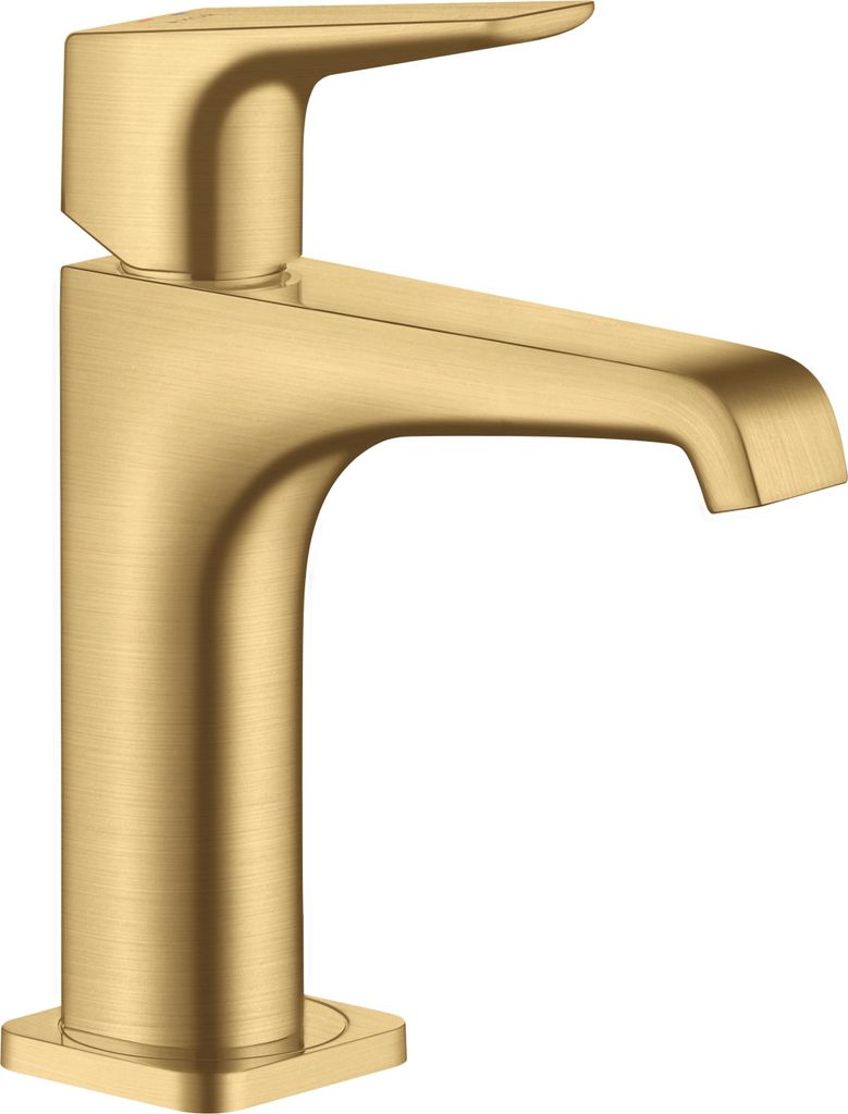 Einhebel-Waschtischmischer 125 AXOR CITTERIO E DN 15 m HGri o AG brushed gold optic ohne Ablaufgarnitur brushed gold optic