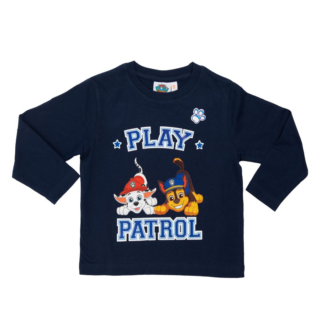 Paw Patrol Pullover für Jungen - Play Patrol Kinder Sweatshirt Kinder Oberteil Blau 86-92