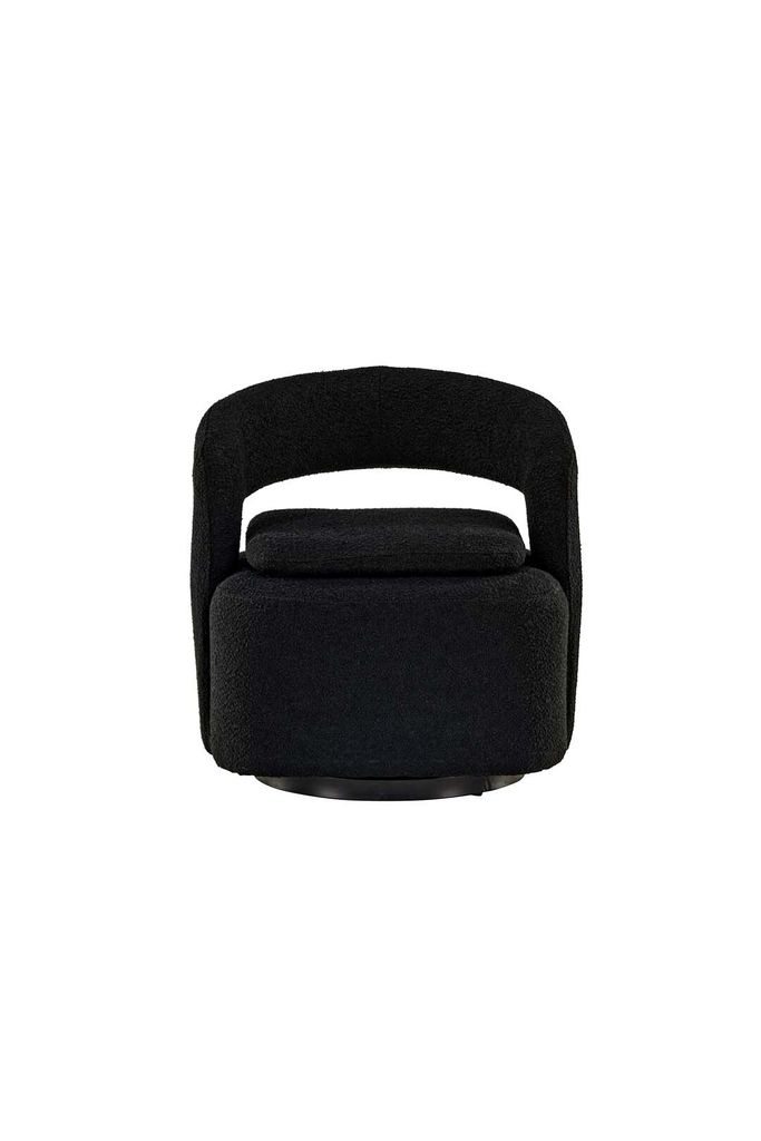 Laurel fauteuil fonction pivotante noir. Image du produit 
