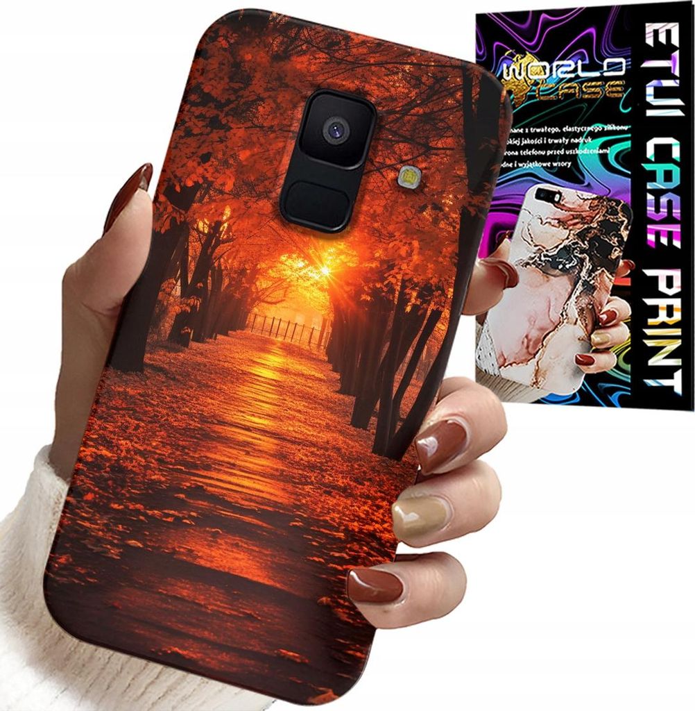 Fall Für Samsung A6 2018 - Park, Herbst, Fallende Blätter, Zurück
