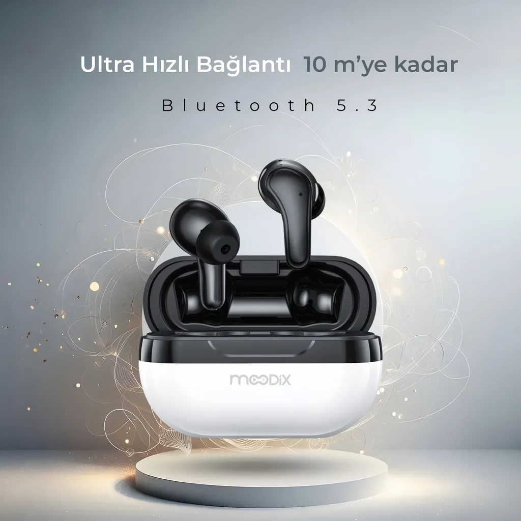 Écouteurs Bluetooth IPX4 Étanche avec Réduction de Bruit Active Moodix - 4
