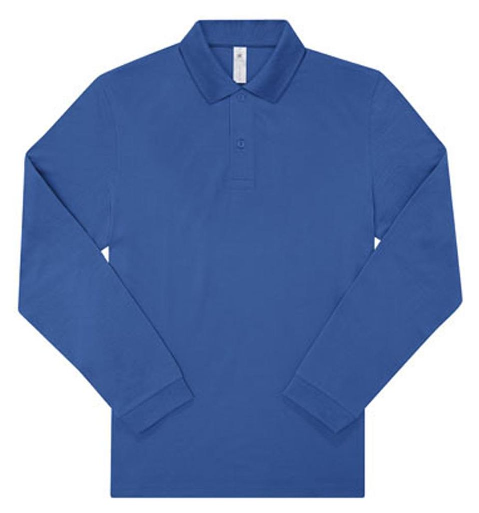 B&C - "My Polo 180" Poloshirt für Herren/Damen Unisex Langärmlig LT2761 (XXL) (Königsblau)