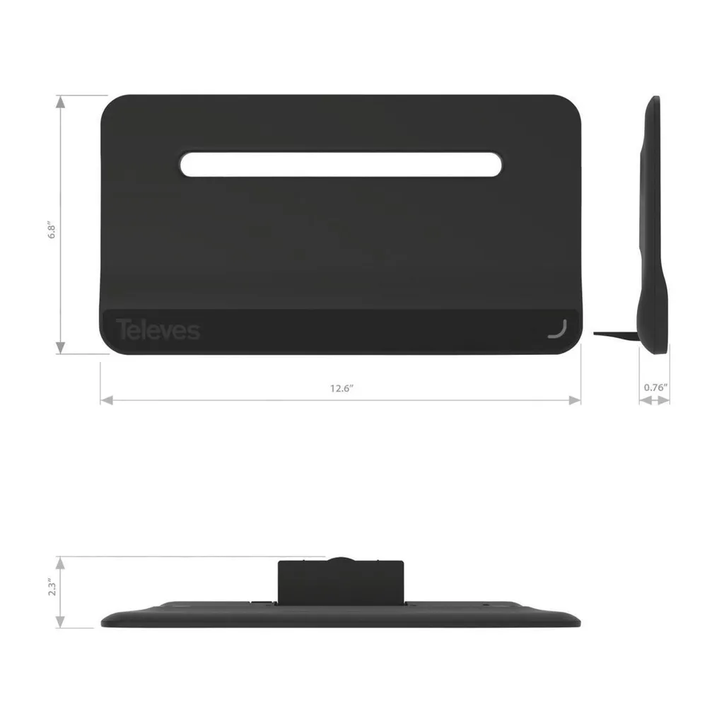 Antenne TNT d'intérieur active Televes BEXIA compatible DAB+ et USB - 3