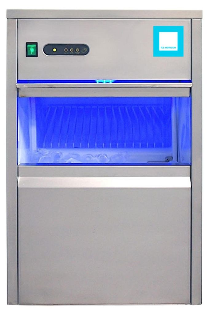 HASPOL H-100K Eiswürfelbereiter 100 kg/24 h, Vorratsbehälter 55 kg, Edelstahl, R290, 700 W, 230 V