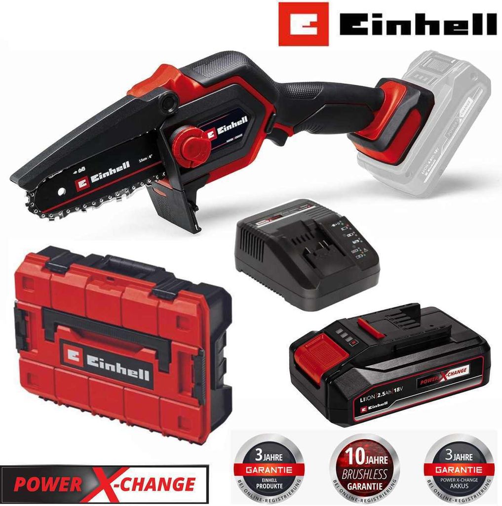 Einhell Astkettensäge GE-PS 18/15 Li BL 18V,mit Akku 2.5 Produktbild 