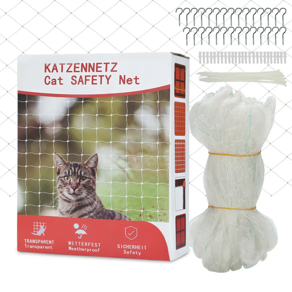 Rete per Gatti Jiubiaz 3x8m | Addio Ansia da Balcone Aperto!