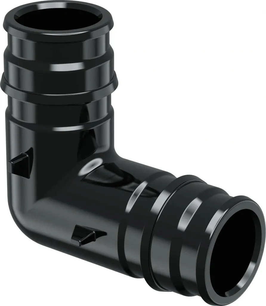 Coude à 90 degrés Uponor Q&E PPSU 40-40 pour réseaux d'eau et chauffage