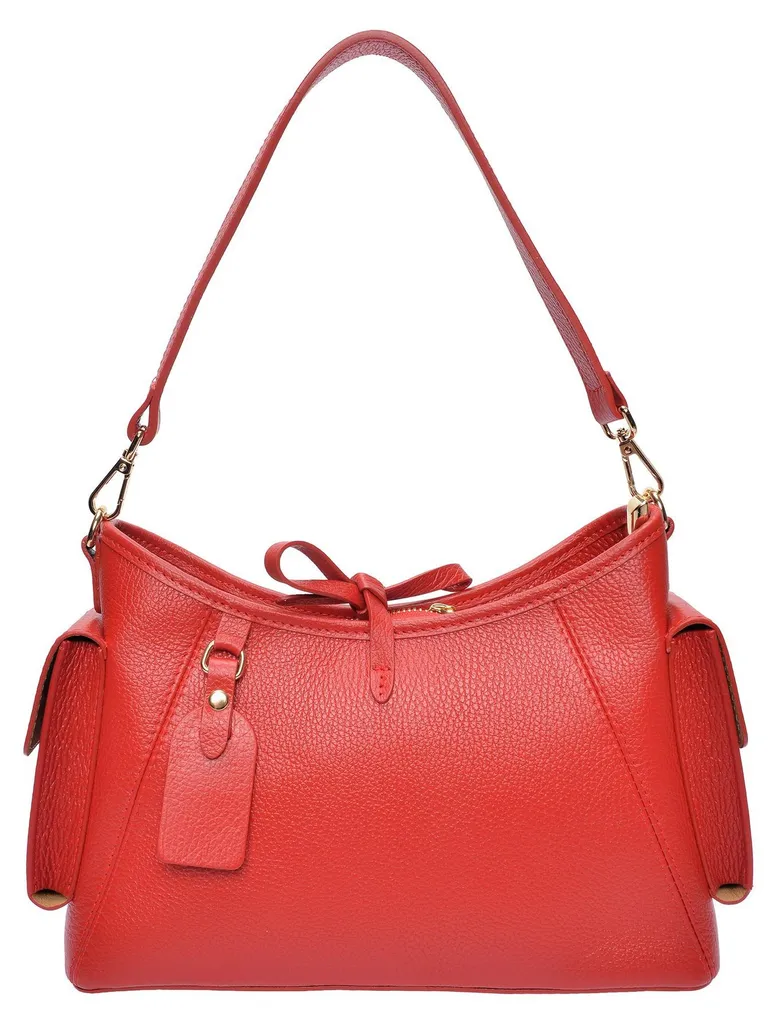 Sac à main cuir rouge pour le travail et sorties Anna Luchini SS26 AL