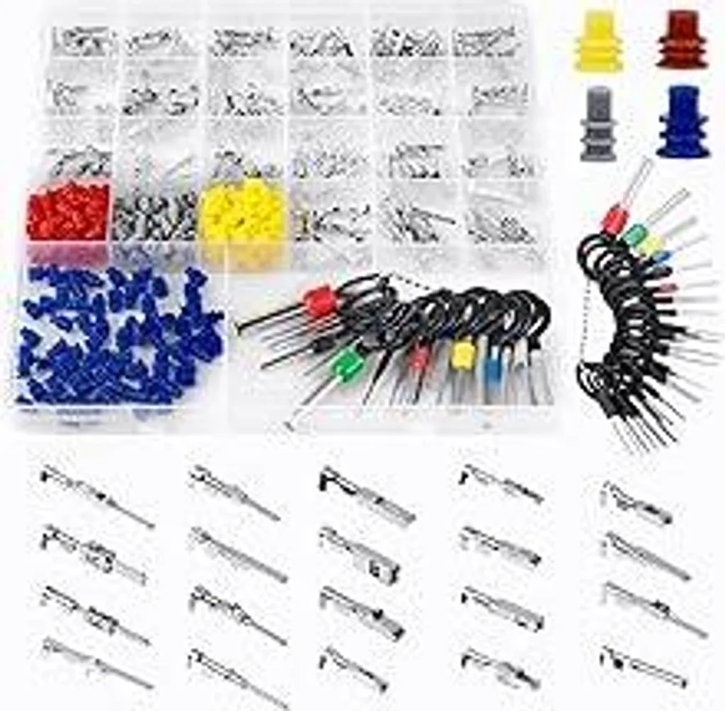 Kit 590 Pezzi Connettori Impermeabili Auto Moto Barca 1-3.5mm