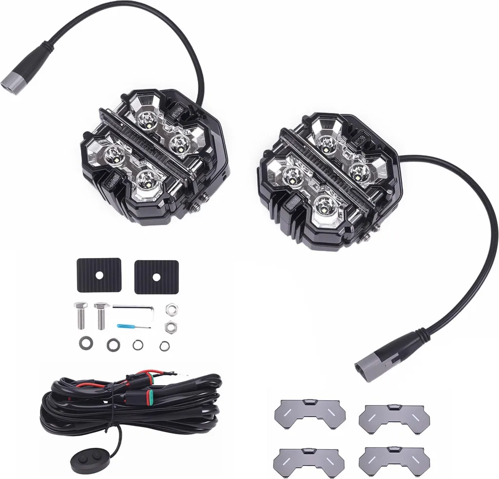 LED Light Pods Spot Faisceau Latéral Shooter 21360LM 6000K Blanc Jeep