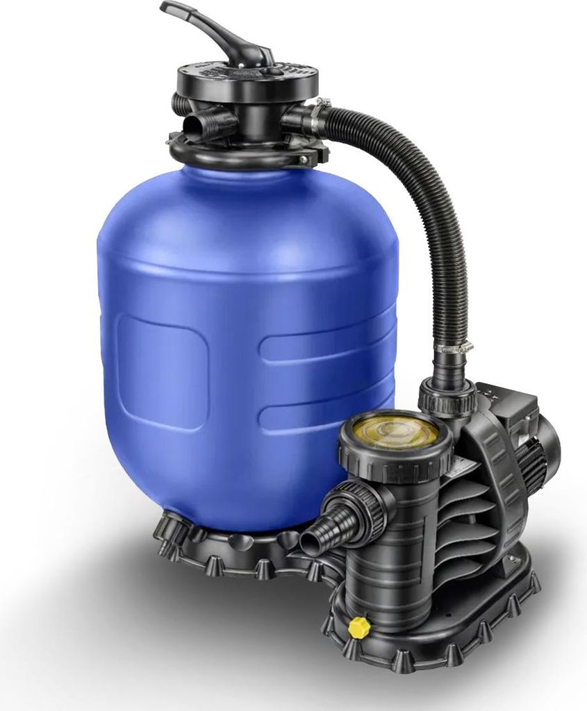 Paradies Pool Sandfilteranlage myPOOL Premium Timer 400 mit 7,5 m³/h Umwälzpumpe mit Vorfilter inkl. 400 mm Kessel, 6-Wege-Ventil, Druckanzeige...