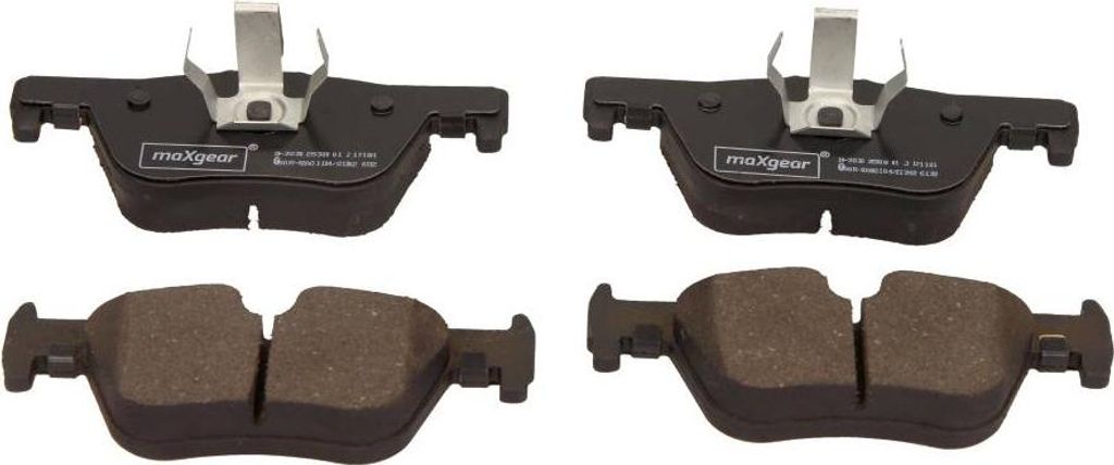MAXGEAR Bremsbeläge Satz Hinten Bremsklötze für BMW 1 Schrägheck (F20) 19-3030