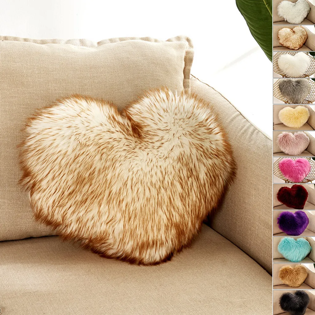 Cuscino Cuore 40x50cm Peluche per San Valentino e Arredo Casa